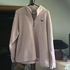 Light pink quarter zip